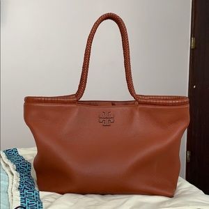 Tory Burch Taylor Leather Tote - Desert Spice